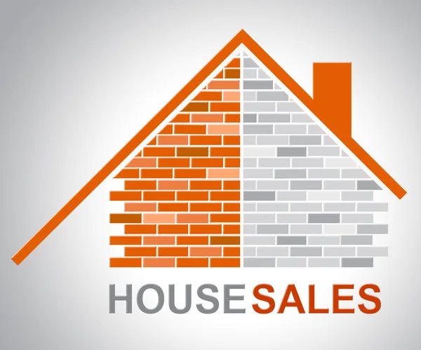House Sales Indicates Purchases Habitation And Property — Stock Photo, Image