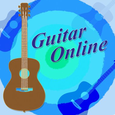 Internet müzik ve Web siteleri Online Gitar anlamına gelir