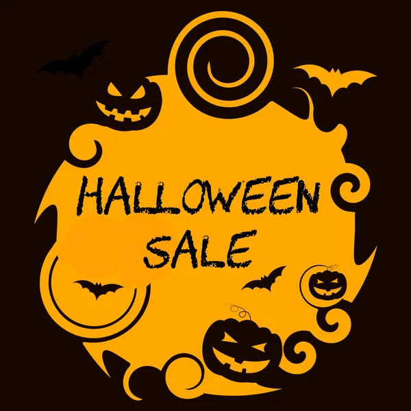 Halloween försäljning innebär erbjudandet minskning och främjande — Stockfoto