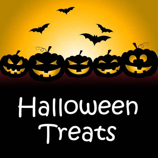 Halloween Treats muestra espeluznantes lujos y dulces — Foto de Stock