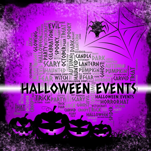 Eventos de Halloween Representa Cerimônia Função e Ocasiões — Fotografia de Stock