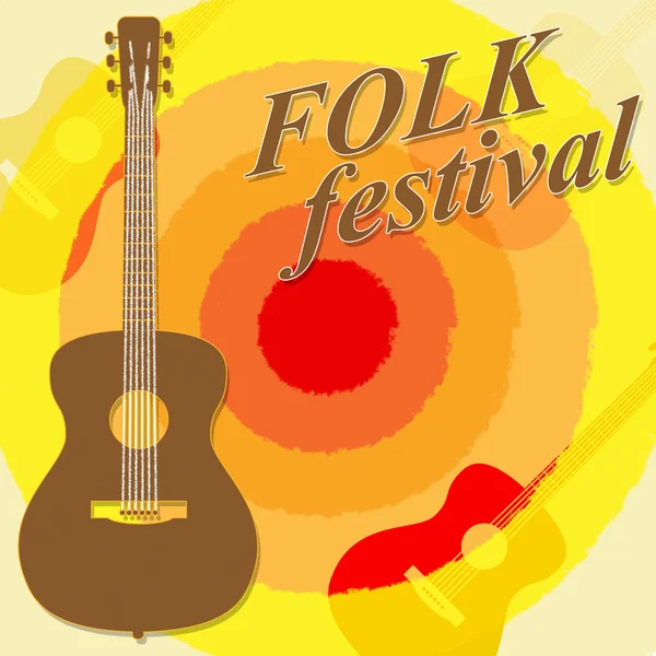 Folk Festival Shows Country Music And Ballards — Stock Photo, Image