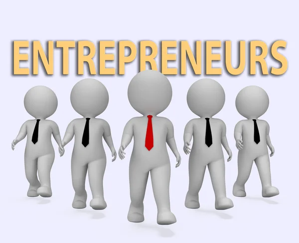 Entrepreneur Businessmen Means Commercial Traders 3d Rendering — Stock Photo, Image