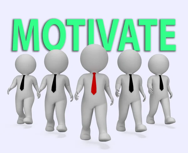 Motivate Businessmen Means Act Now 3d Rendering — Stock Photo, Image