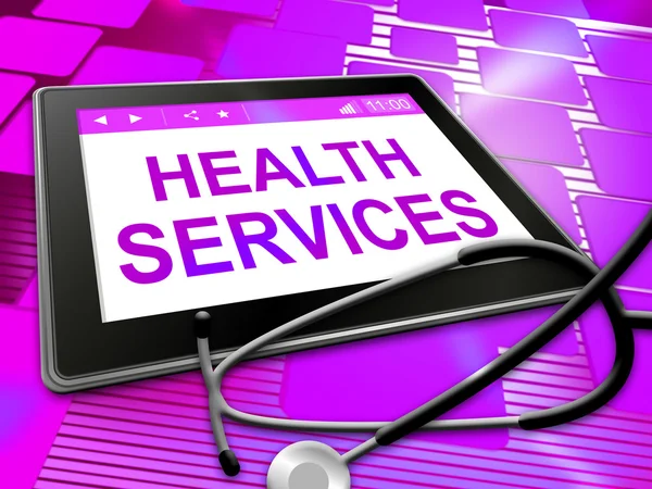 Health Services Means Healthy Care 3d Illustration — Stock Photo, Image