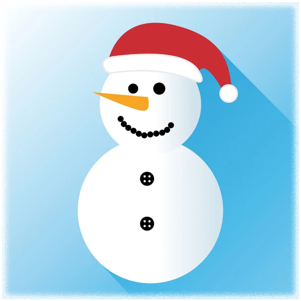 Schneemann-Ikone steht für fröhliche Weihnachtsfeier — Stockfoto
