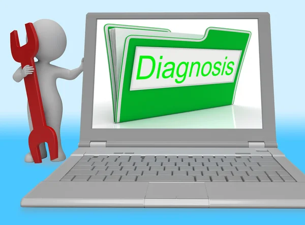 Diagnosis File Represents Online Maintenance 3d Rendering — Stock Photo, Image