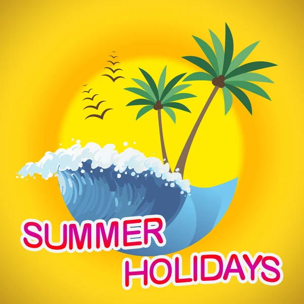 Summer Holidays Represents Vacation Getaway And Break — Stock Photo, Image