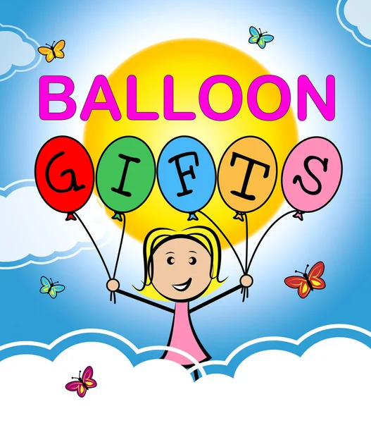 Balloon Gifts Represents Balloons Gift And Decoration — Stock Photo, Image