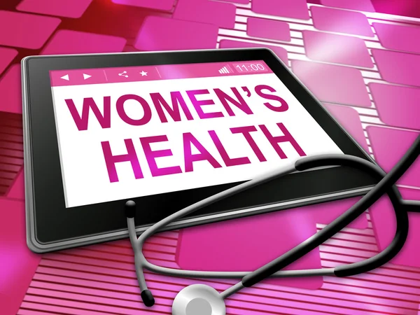 Salud de las mujeres muestra cuidado femenino Ilustración 3d — Foto de Stock