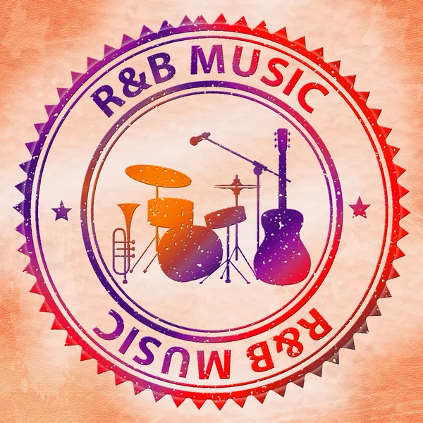 R & B Música Significa Ritmo Y Blues Soul —  Fotos de Stock