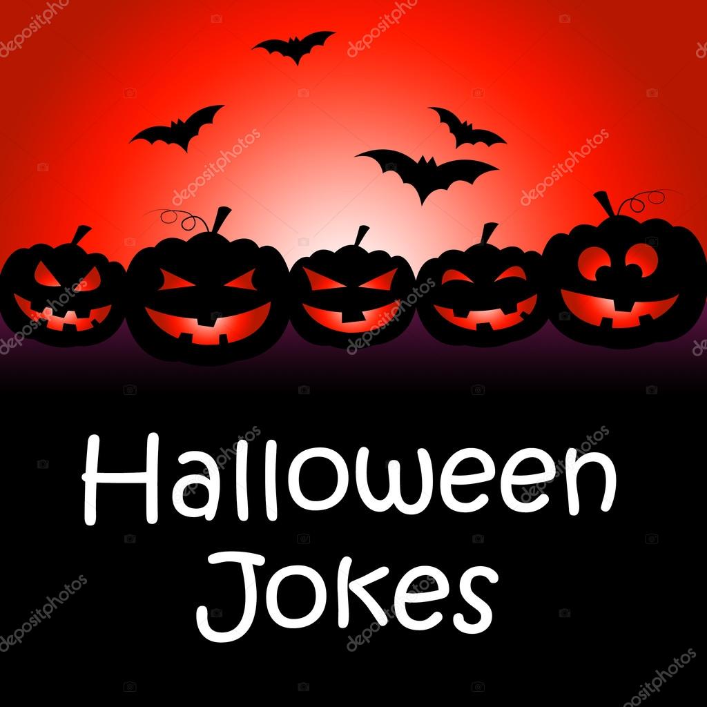 Halloween Witze zeigt witzige und lustige Gags — Stockfoto