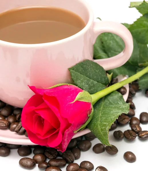 Valentines napojów kawy oznacza świeżość ochłoda i palona — Zdjęcie stockowe