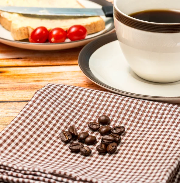Siyah kahve molası temsil eden içecekler Cafe ve Restoran — Stok fotoğraf