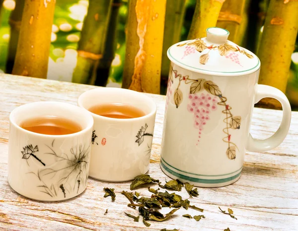 Refreshing Japanese Tea Represents Break Time And Cafe — Stock Photo, Image