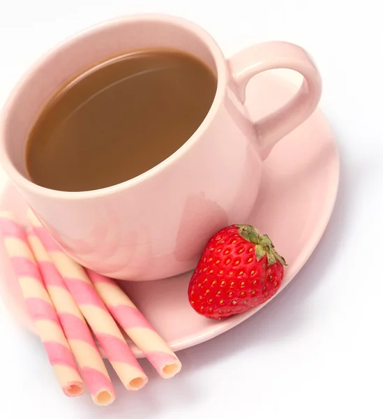 Coffee Cookies Break Means Coffees Barista And Biscuit — Stock Photo, Image