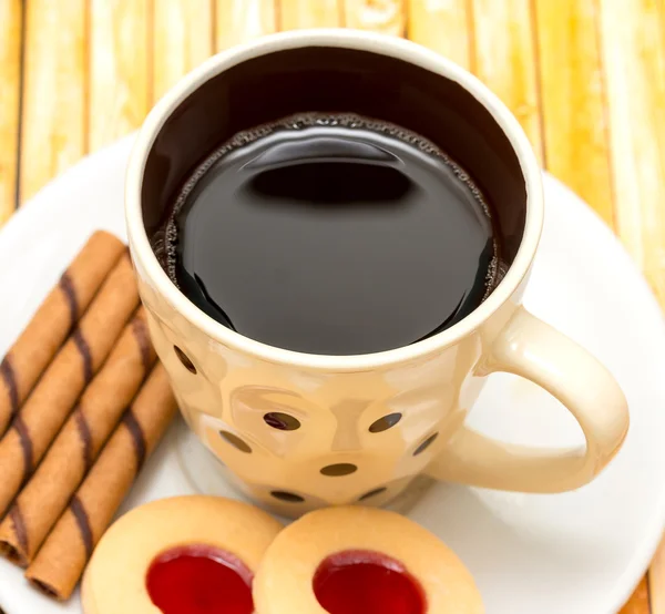 Galletas relajantes El café indica galletas refrescantes y Bicky —  Fotos de Stock