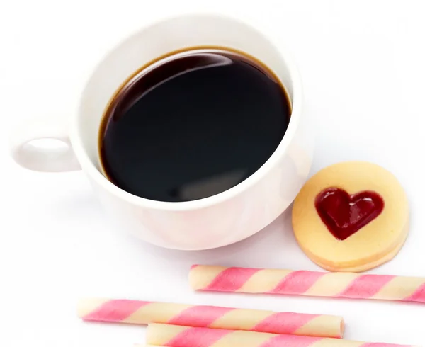 Love Coffee Indignes Delicious And Bicky — стоковое фото