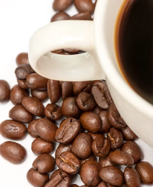 Coffee Beans Represents Hot Drink And Brown — Stock Photo, Image