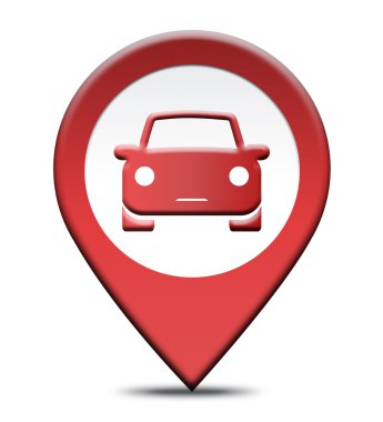 Araba Kiralama konumu otomobil Kiralık yerleri gösterir