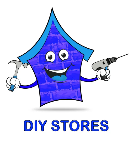 Diy Stores представляет Do It Yourself 3d Illustration — стоковое фото