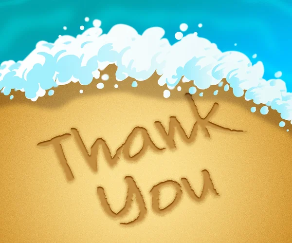 Thank You Represents Many Thanks 3d Illustration — Stock Photo, Image