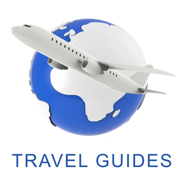 Travel Guides Means Holiday Tours 3d Rendering — Stock Photo, Image