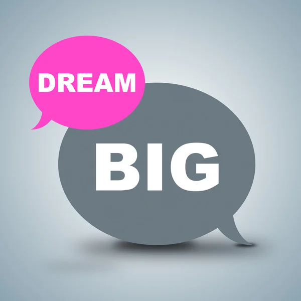 Dream Big Shows Dreamer Vision And Aspiration — Stock Photo, Image