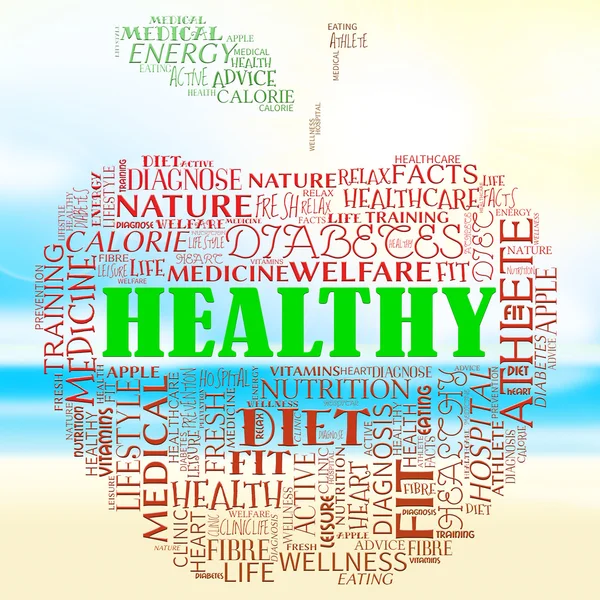 Egészséges Alma mutatja egészségügyi Fitness és Wellness — Stock Fotó
