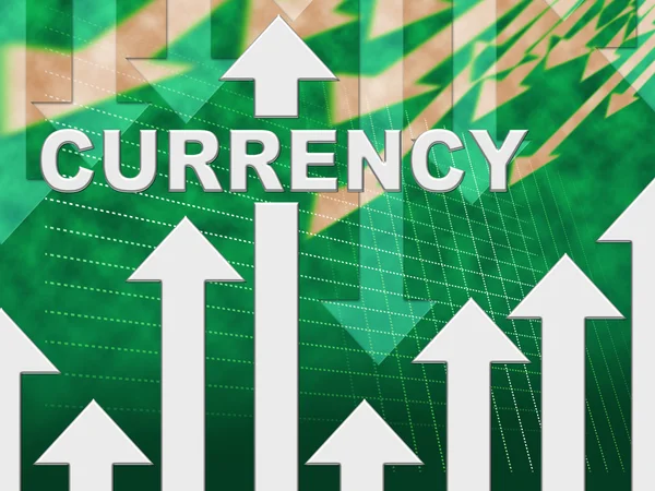 Currency Graph Indicates Fx Trading And Exchange — Stock Photo, Image