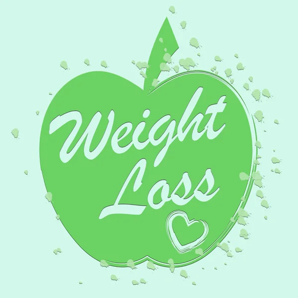 La perdita di peso mostra dieta e dieta dimagrante — Foto Stock