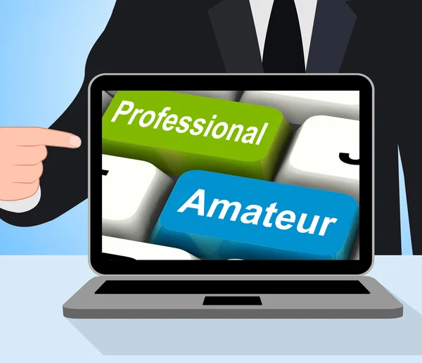 Professional Amateur Keys Displays Beginner And Experienced — Stock Photo, Image