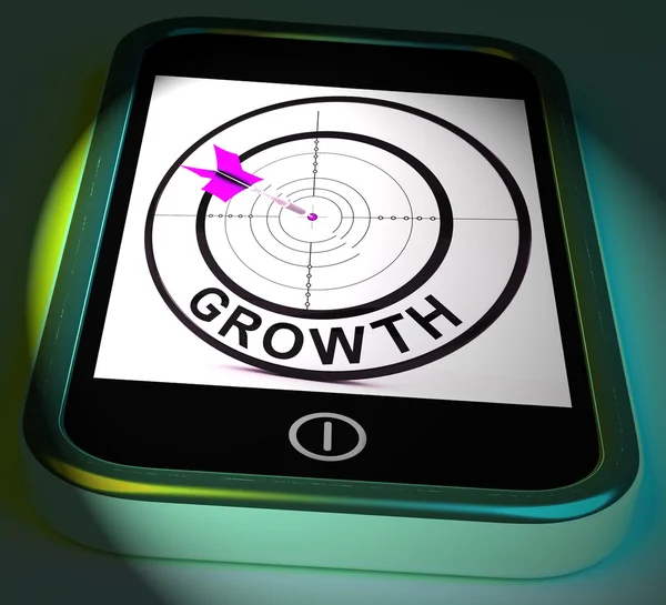 Growth Smartphone Displays Expansion  And Advancement Through In — Stock Photo, Image