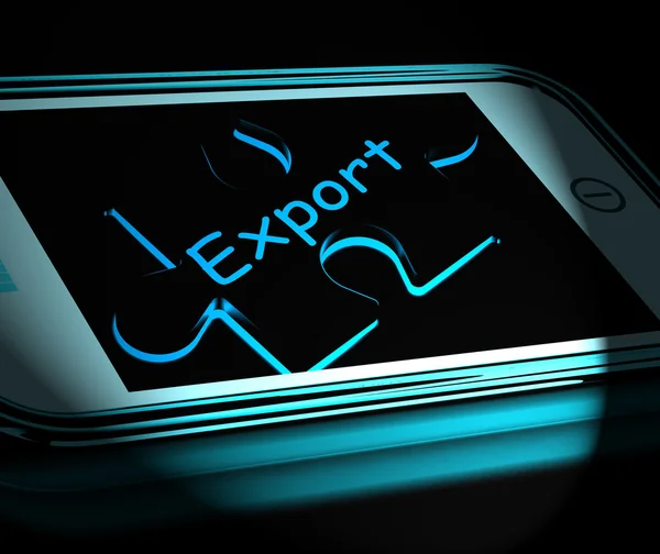 Export Smartphone Displays Ship Overseas And Sell Abroad — Stock Photo, Image