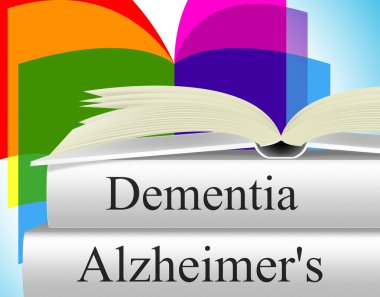 Dementia Alzheimers Shows Alzheimer's Disease And Confusion clipart