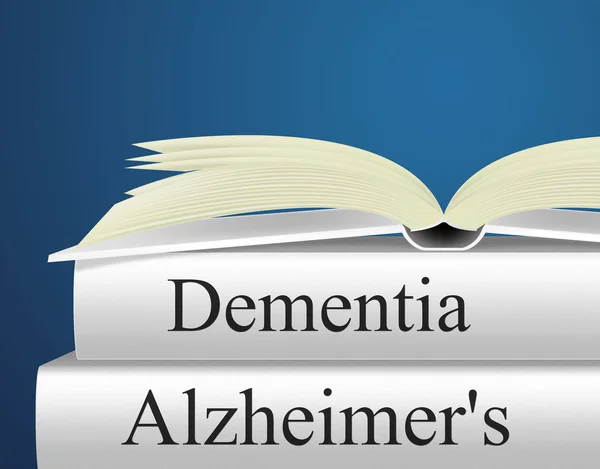 Otępieniem Alzheimera reprezentuje choroby Alzheimera i zamieszanie — Zdjęcie stockowe