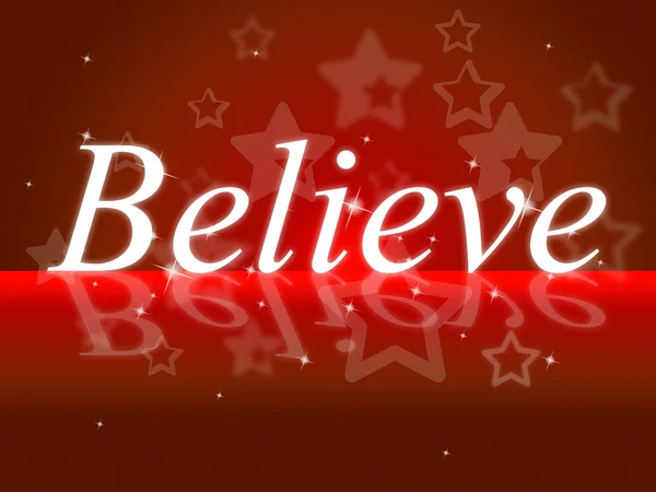 Belief Shows Believe In Yourself And Hope — Stock Photo, Image