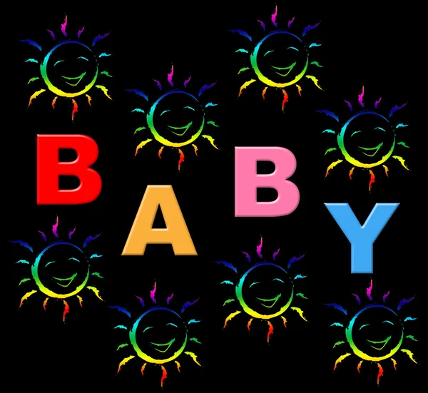 Baby händer anger född kid och unge — Stockfoto