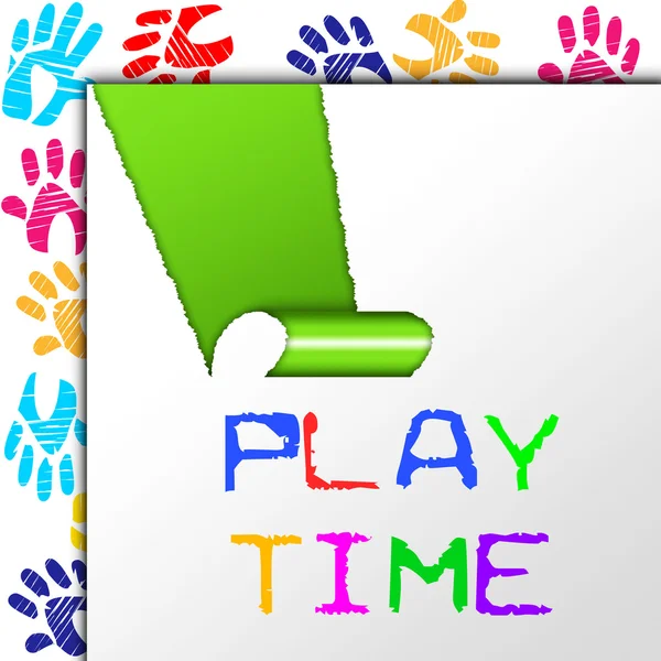 Tempo de jogo significa crianças diversão e crianças — Fotografia de Stock