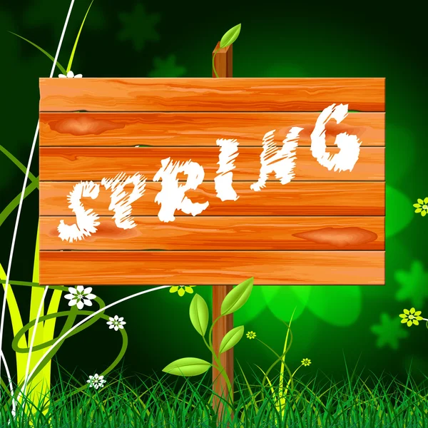 Spring Nature Shows Environment Warm And Warmth — Stock Photo, Image