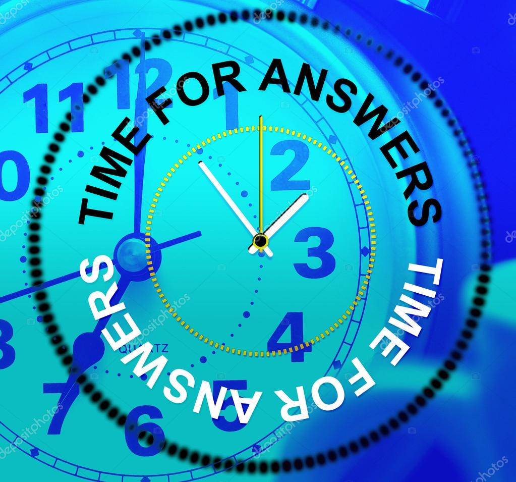 Time For Answers Indicates Knowhow Info And Assist Stock Photo By time-for-answers-indicates-knowhow-info-and-assist-stock-photo-by