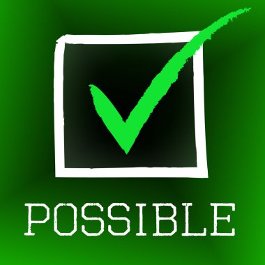 Tick Possible Represents Within Reach And Achievable clipart