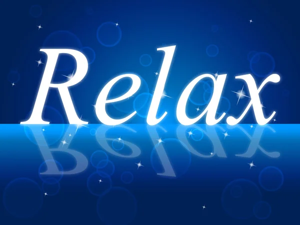 Relax Rilassante Indica Riposo Pace e Pausa — Foto Stock