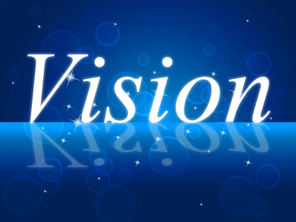 Objetivos Visão significa Desejos Inspiração e Missão — Fotografia de Stock