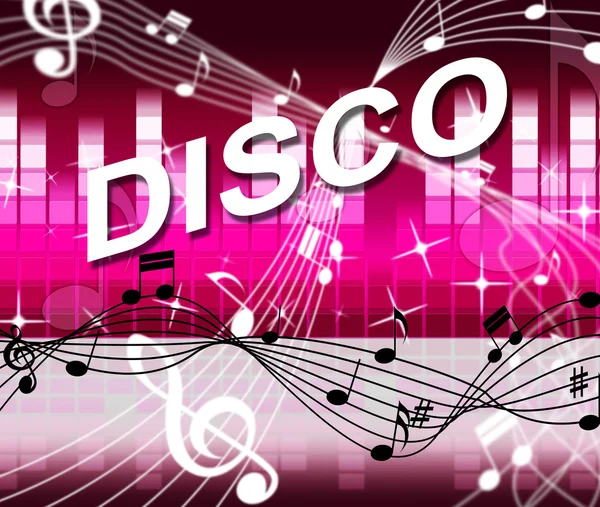 Music Disco Shows Sound Track And Audio — Stock Photo, Image