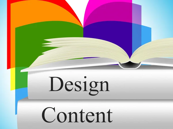 Designs Inhalt repräsentiert Konzeptmodell und Plan — Stockfoto