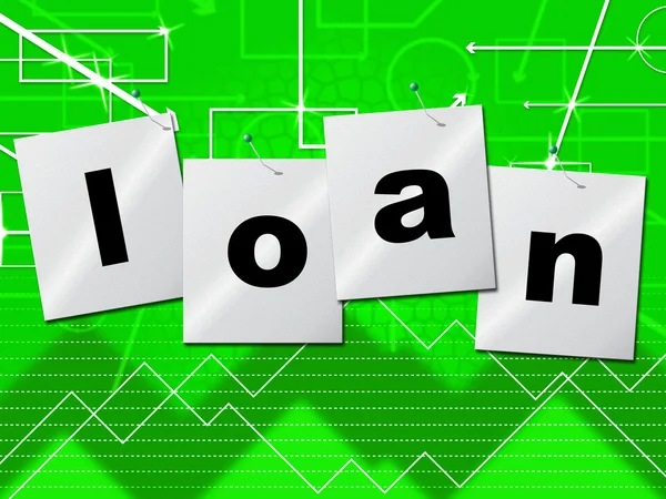 Borrow Loans Means Borrows Credit And Borrowing — Stock Photo, Image