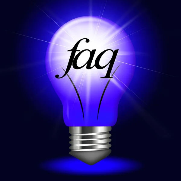 Faq 问题表示信息质疑和援助 — 图库照片