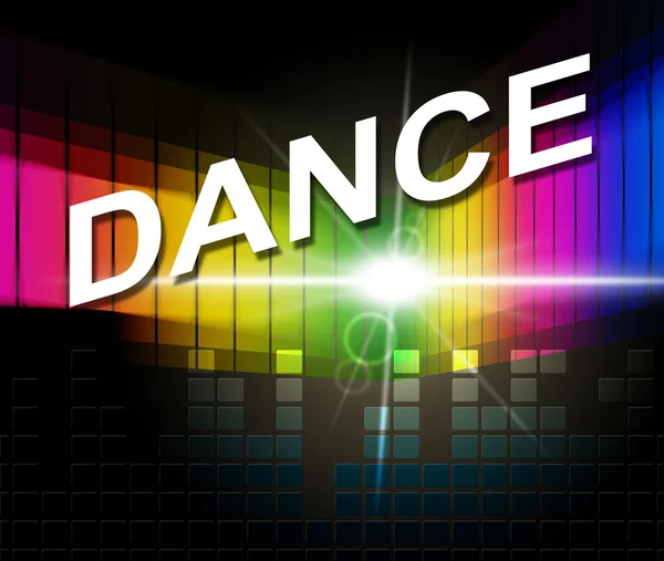 Dance Music indica trilha sonora e trilha sonora — Fotografia de Stock
