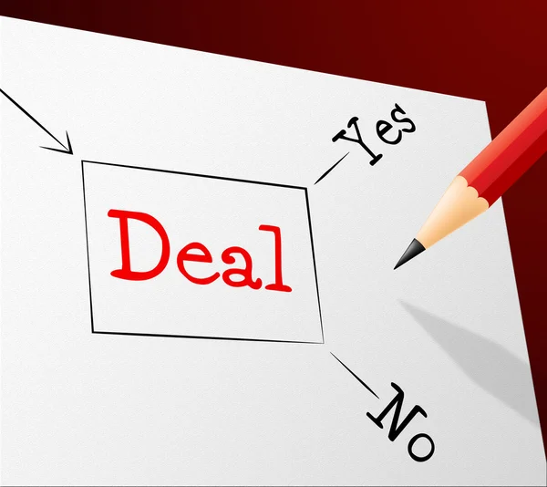 Choice Deal Shows Best Deals And Agreement — Stock Photo, Image